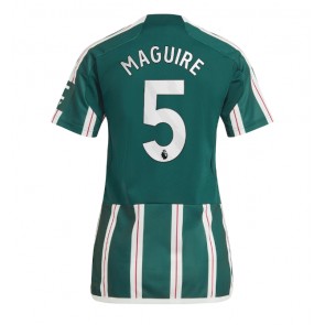 Manchester United Harry Maguire #5 Gostujuci Dres za Ženska 2023-24 Kratak Rukavima